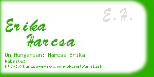 erika harcsa business card